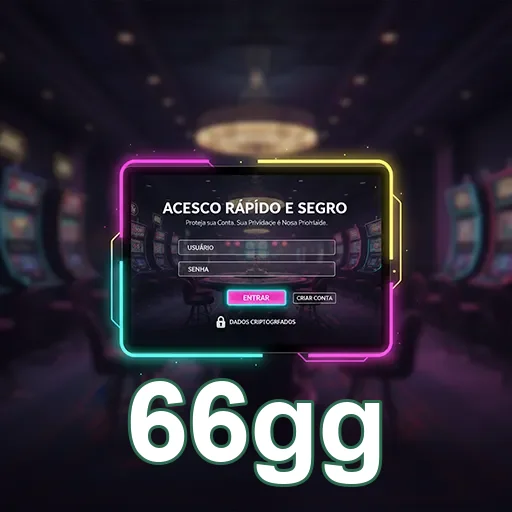 Tela de login da plataforma 66gg com usabilidade destacada.