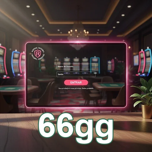 Tela de login do aplicativo 66gg para jogadores VIP.