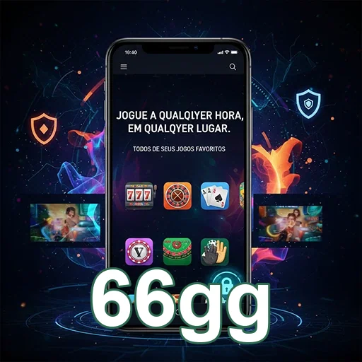 Tela do 66gg exibindo jogos para cadastro rápido e serviços VIP.