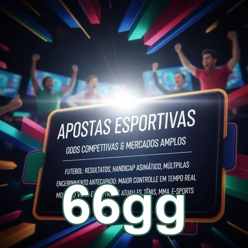 Tela de smartphone com promoções VIP da 66gg em apostas.