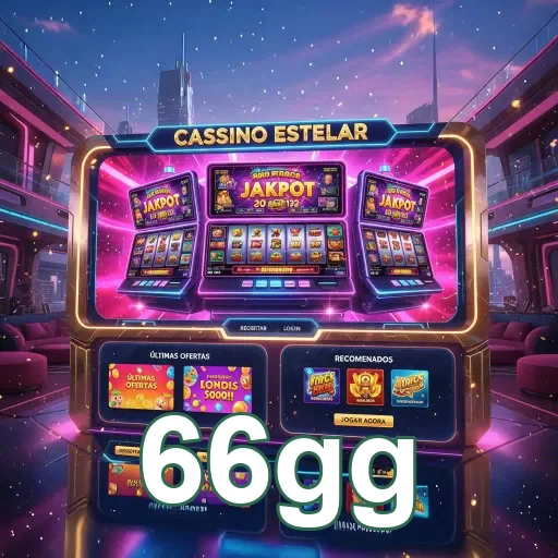 Tela do cassino 66gg mostrando slots e jackpot disponível.