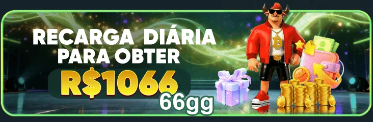 Promoção de recarga diária no aplicativo 66gg.